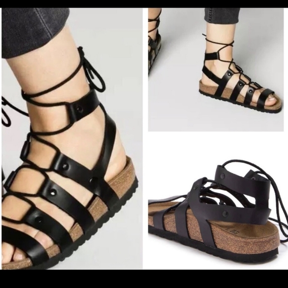 Birkenstock Black Gladiator Sandals - Picture 3 of 6